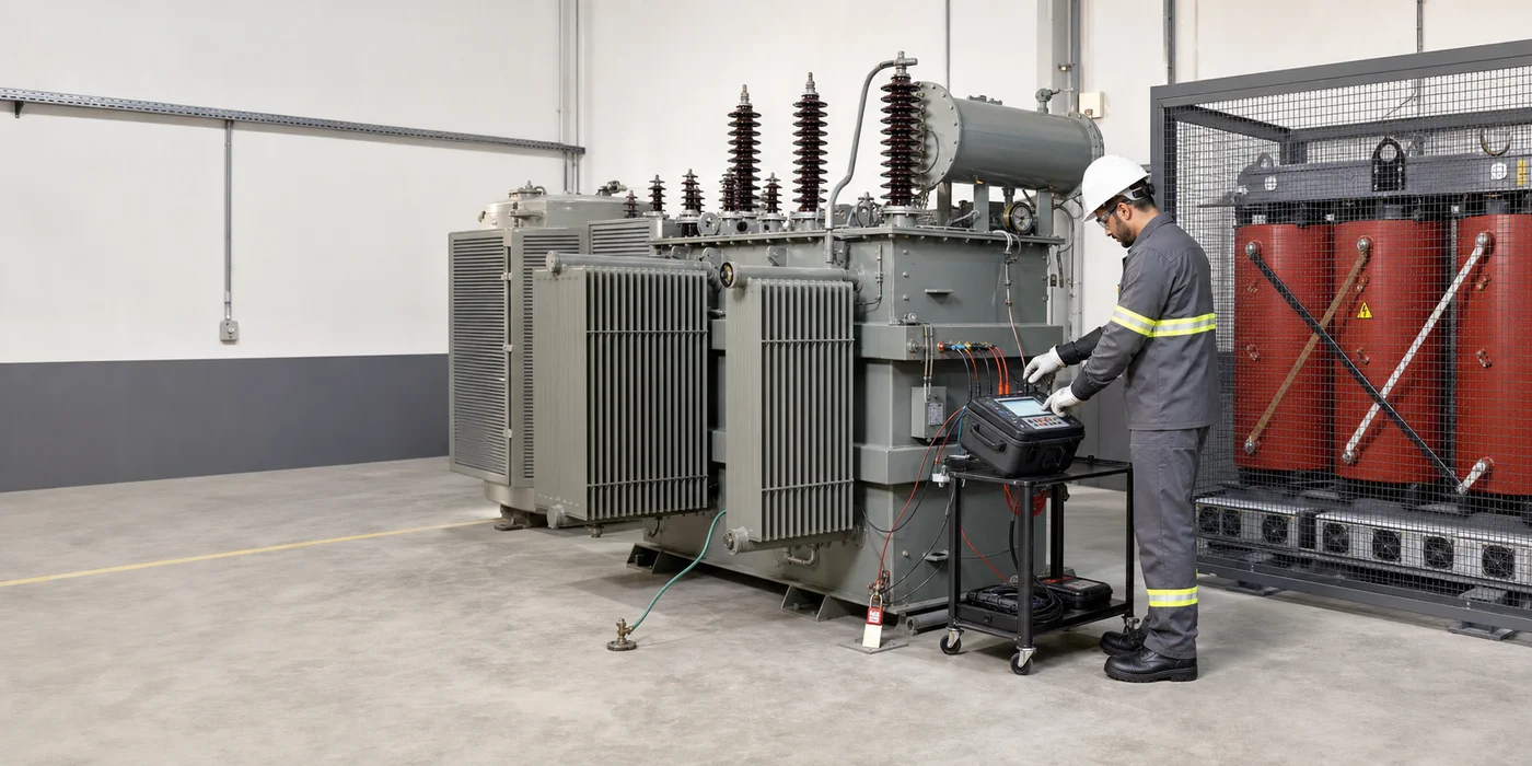 Manutenção e ensaios elétricos em transformadores